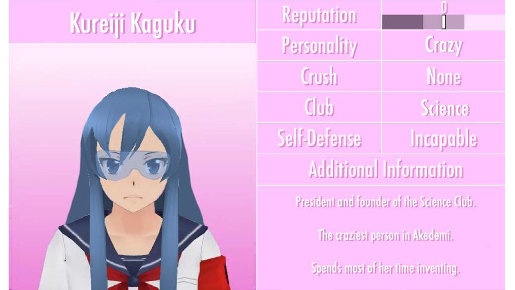 Kureiji Kaguku Wiki Yandere Simulator Amino