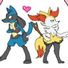 amino-Axel the lucario (has no trainer)(boy)( needs gf-12a91003