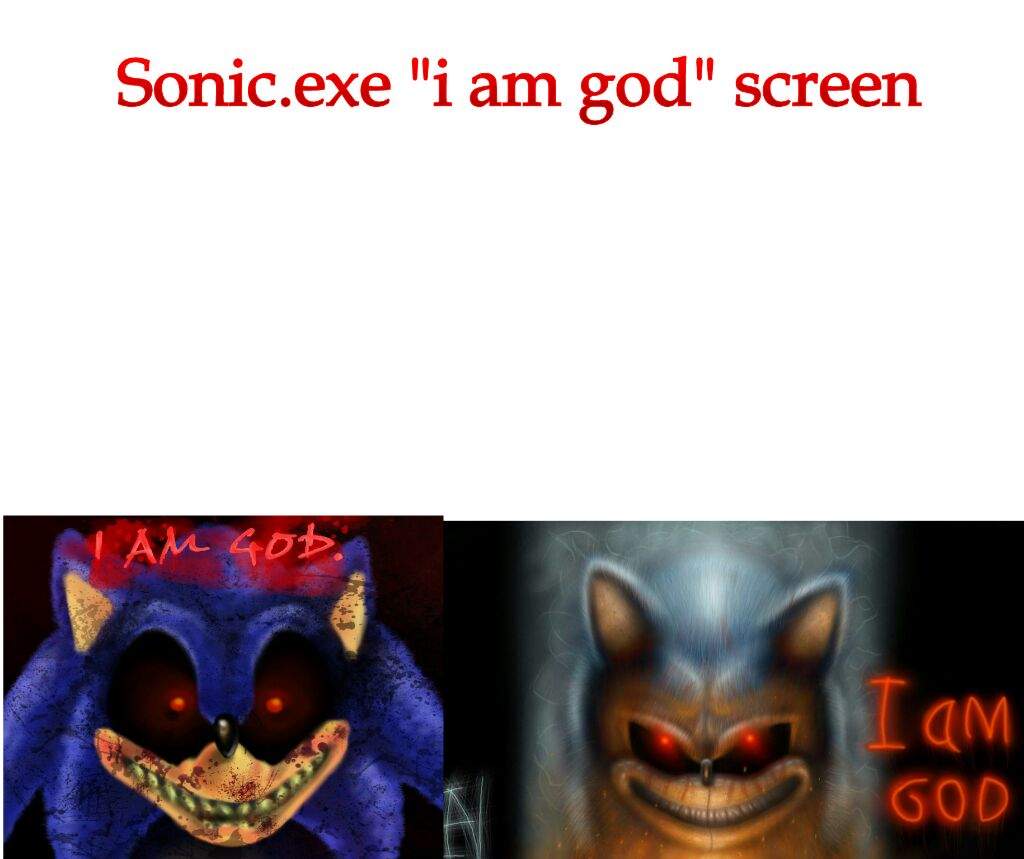 Sonic Exe I Am God Screen Sonic The Hedgehog Amino