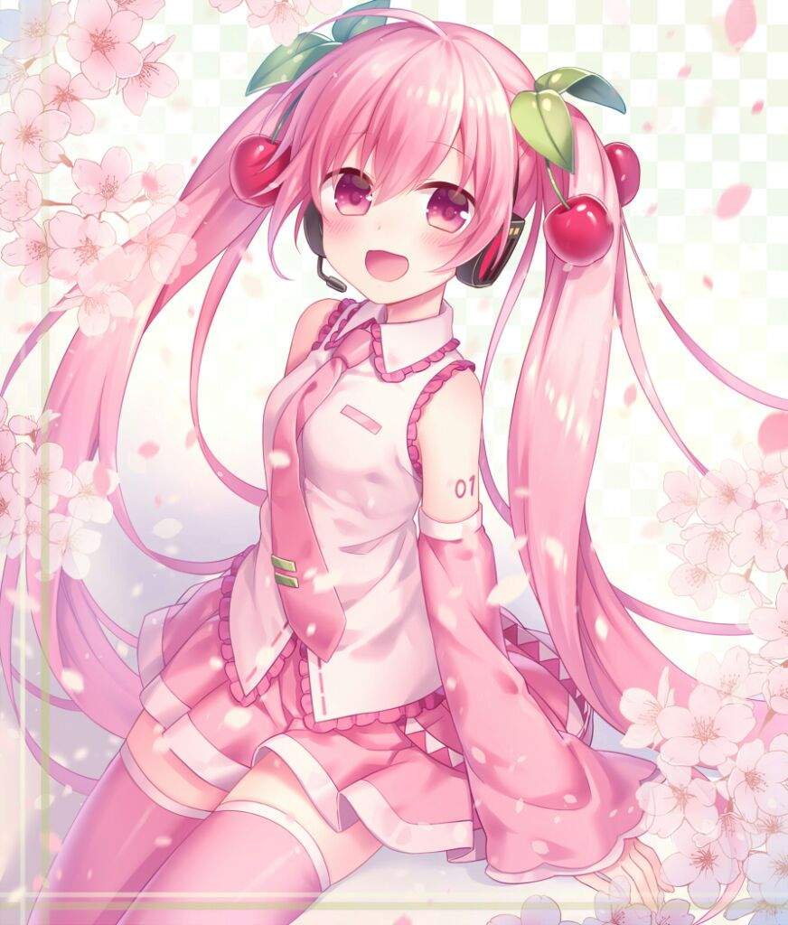 Sakura Miku - весенняя раскраска Мику! 