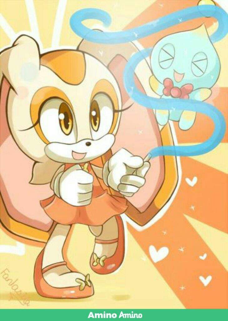 Cream the Rabbit and Cheese the chao.
