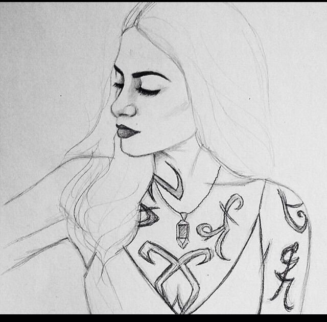 Amazing draw💗 Emeraude Toubia | Shadowhunters Amino