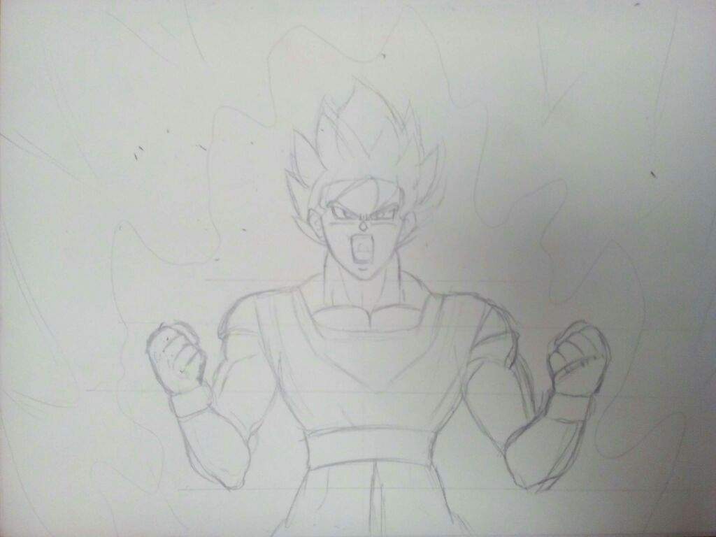 Dibujando A Goku ssj Blue Kaioken. | DRAGON BALL ESPAÑOL Amino