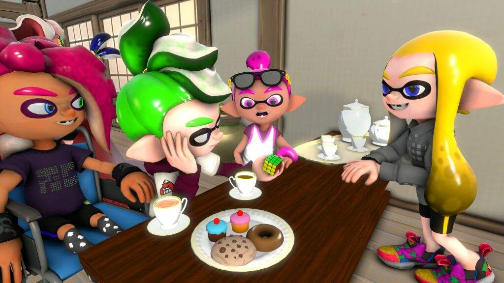 A Day at the Tea Shop | Splatoon Amino