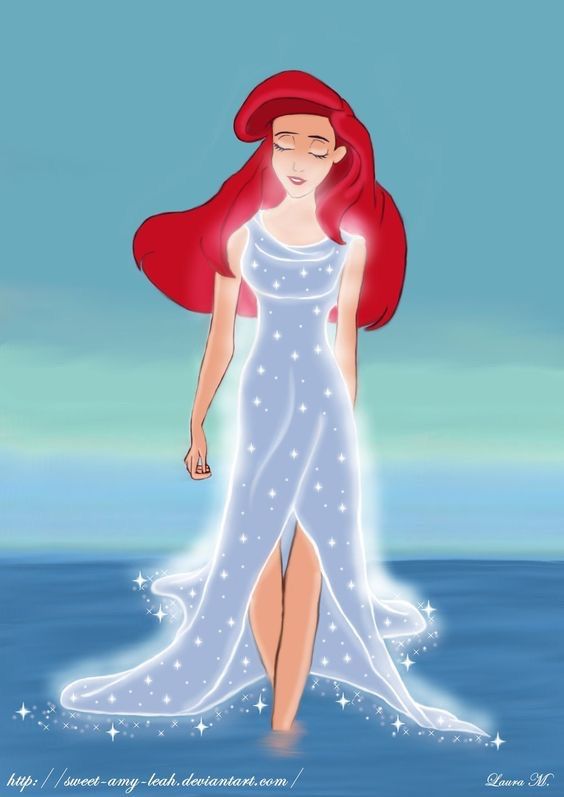 ariel's purple sparkly dress