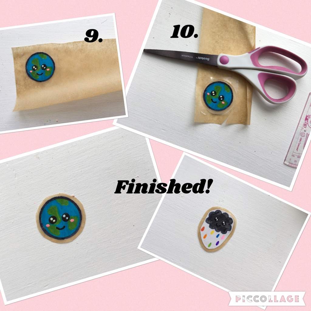 How To Make Stickers With Tape And Parchment Paper