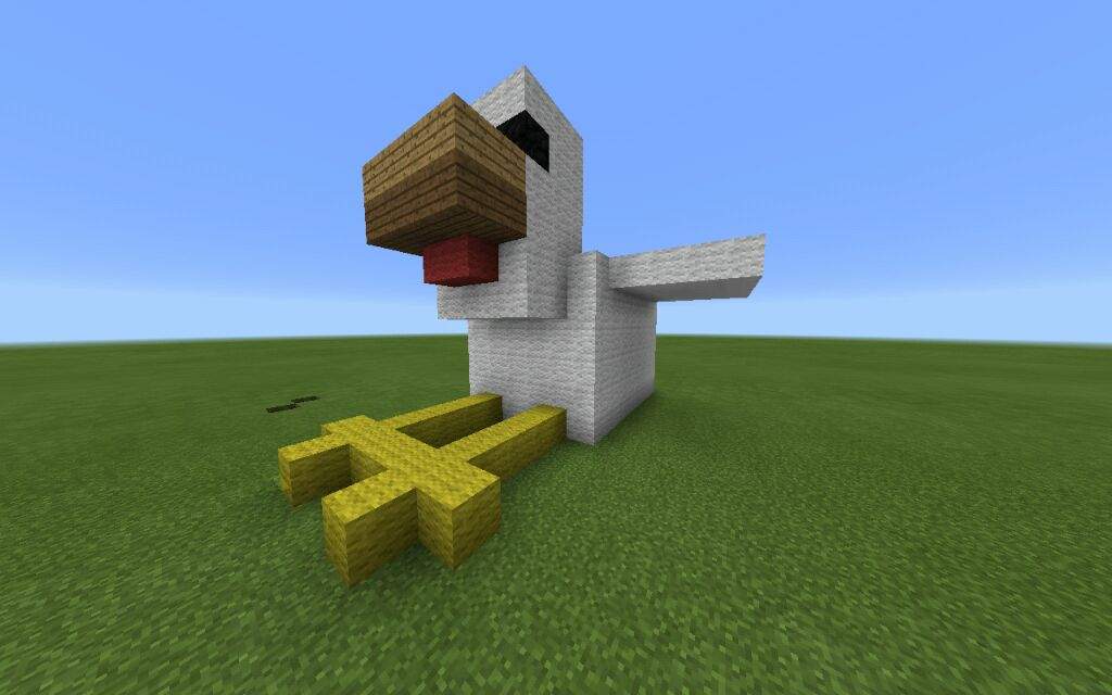 Pato Gallina En 3D | Minecraft Amino • Crafters Amino