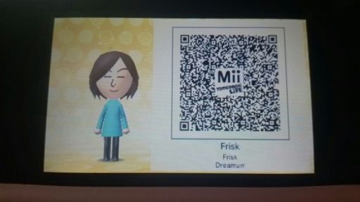 Frisk qr code | Tomodachi Life Amino