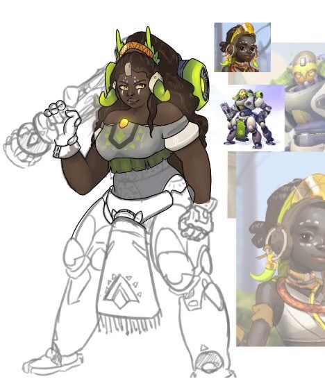 Orisa human version WIP | Overwatch Amino