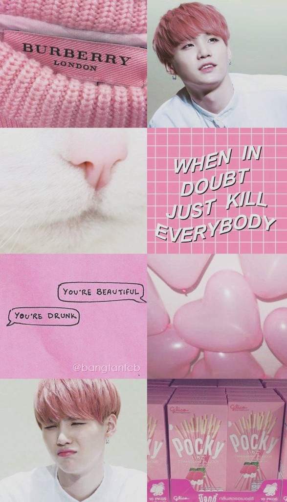 Cute Pink Suga Aesthetics | Genius Yoongi Amino