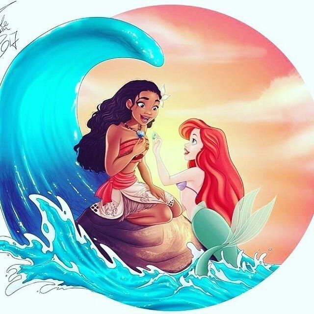 ariel x moana