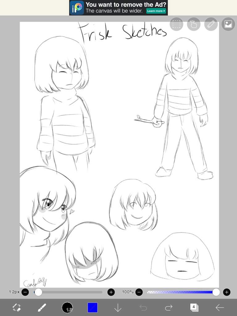anime draw on how to ibispaint x hair Frisk  Sketches And Chara Amino Undertale