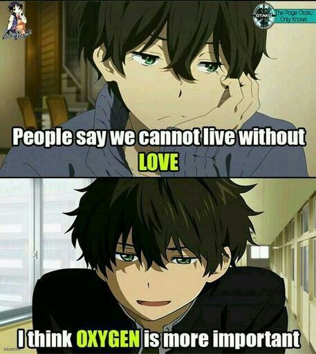 I think oxygen is more important | Anime Amino