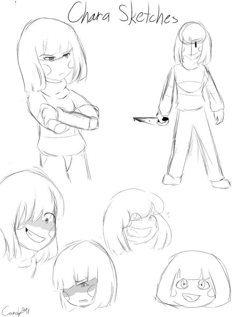 Frisk And Chara Sketches | Undertale Amino