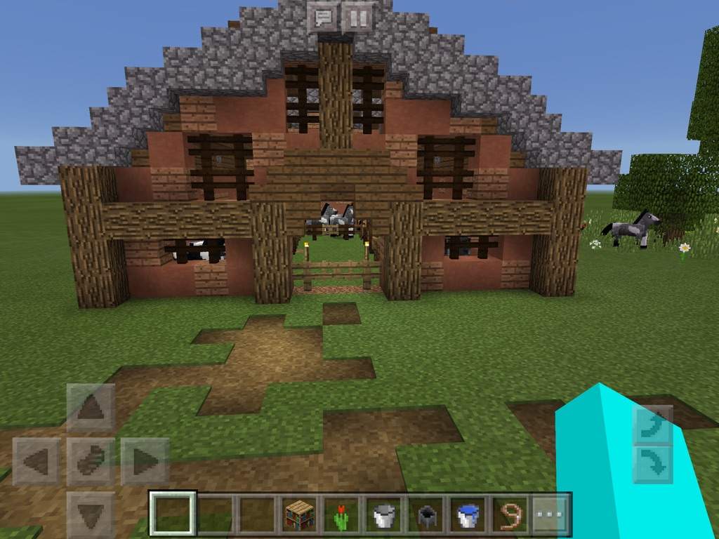 how to build a barn in minecraft step by step