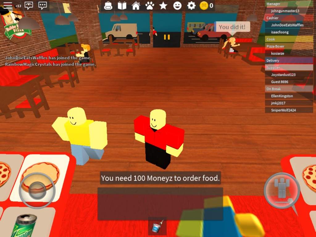 Work At A Pizza Place March 18 Roblox Amino