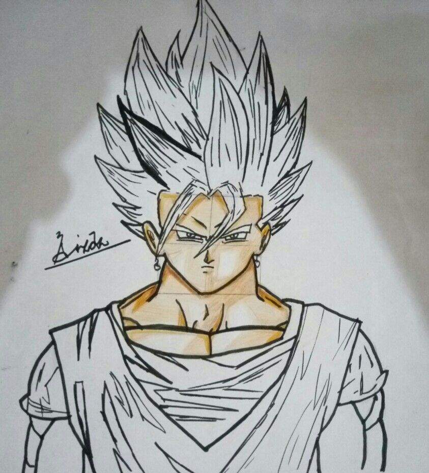 My Drawing Of Vegito Ss1 Dragonballz Amino