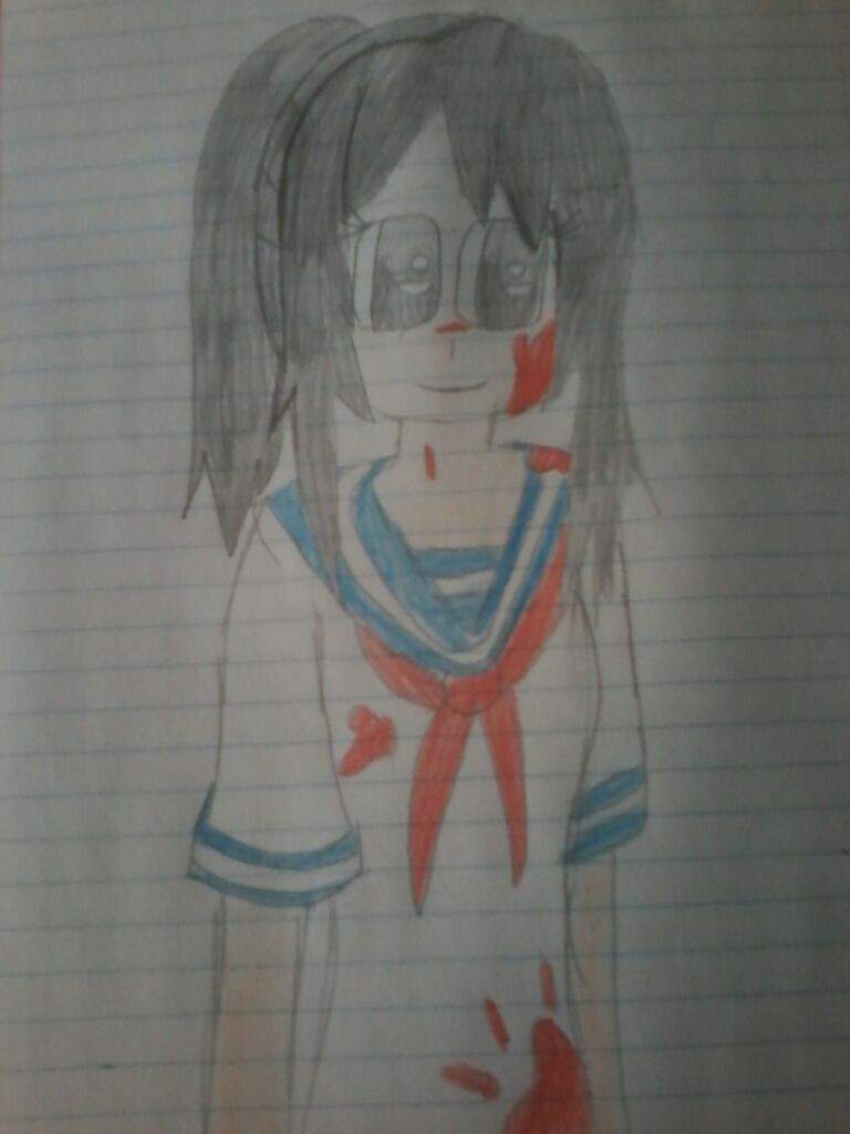 DIBUJO DE YANDERE--CHAN | Yandere Simulator 💌 Amino Amino