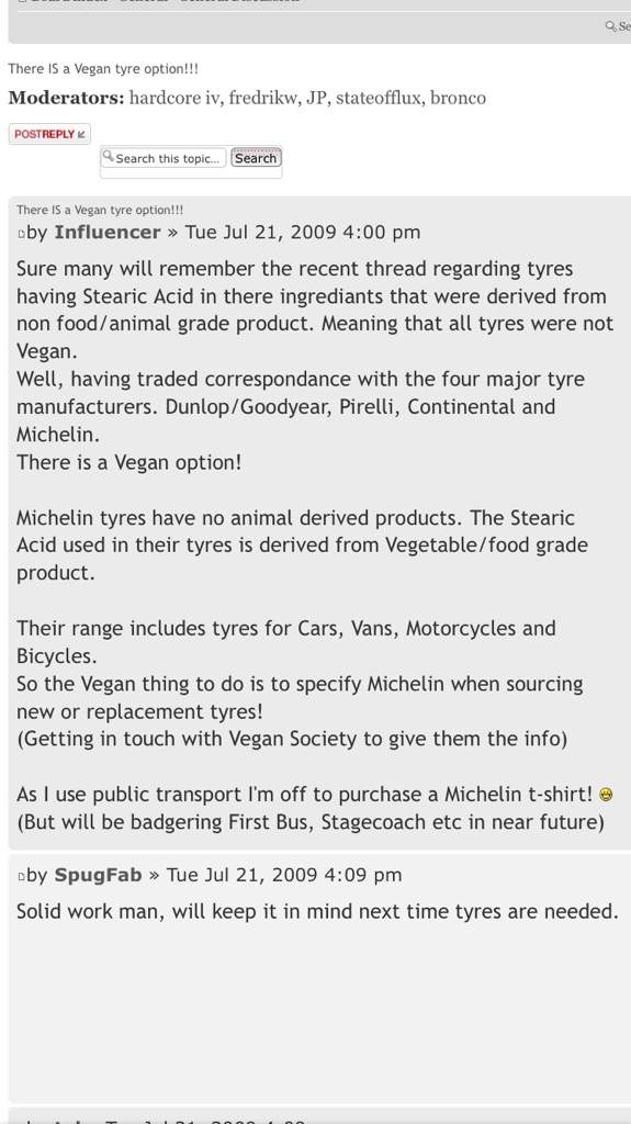 Vegan Tires? | Vegan Amino