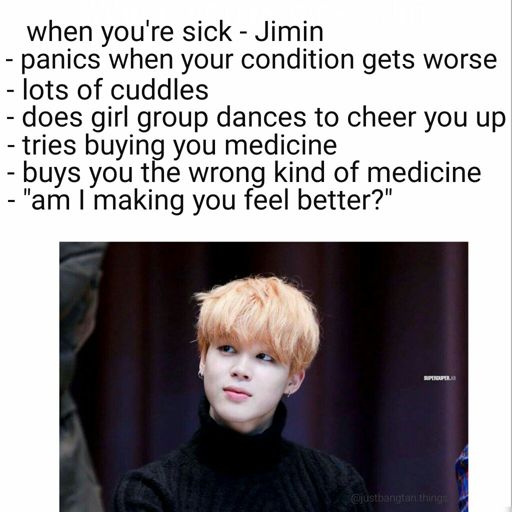 BTS Jimin - when you're sick imagine | ARMY's Amino