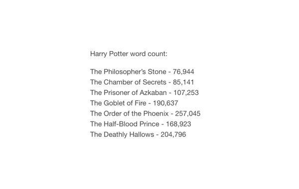 harry potter and the order of the phoenix word count