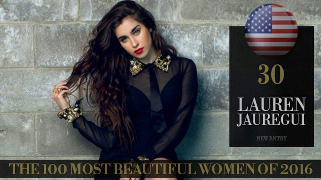 Our very own Lauren Jauregui is listed on the 100 most beautiful women of 2...