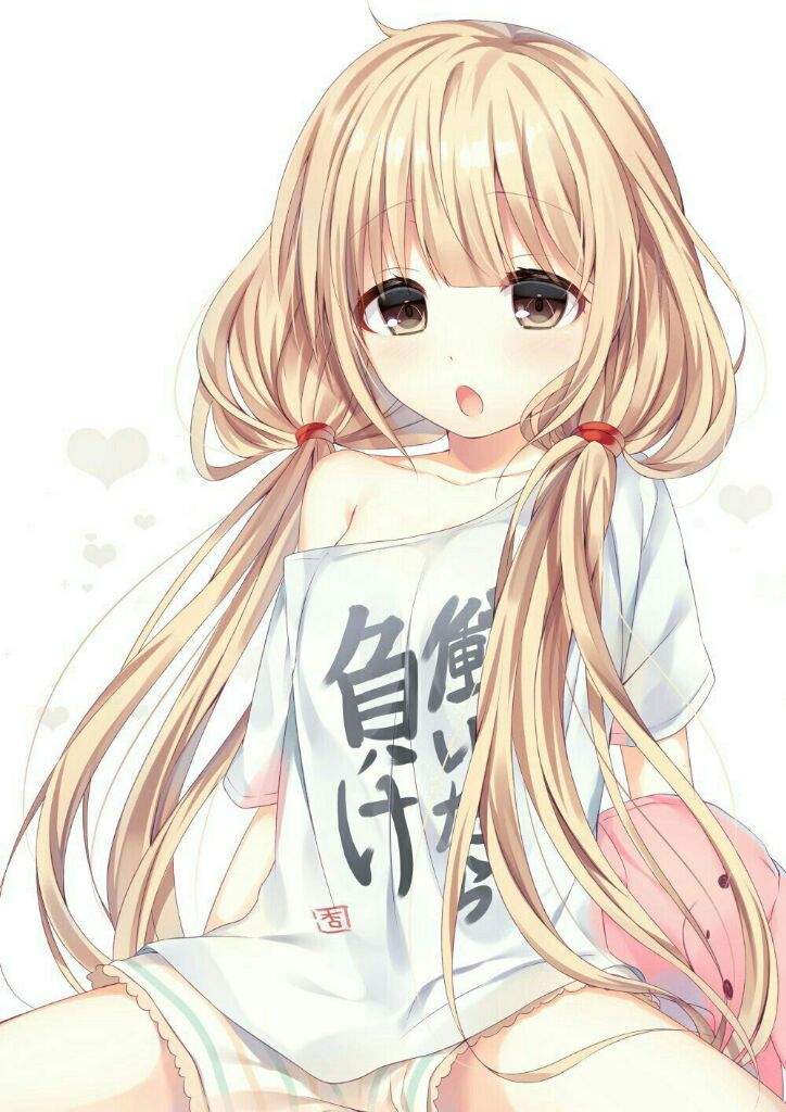 Long hair shared cute anime