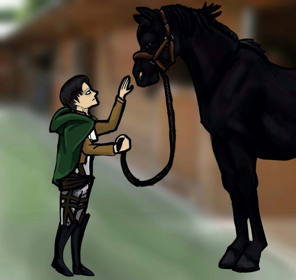 Levi and his horse | Attack On Titan Amino