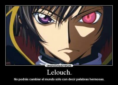 Lelouch y sus frases epicas | •Anime• Amino