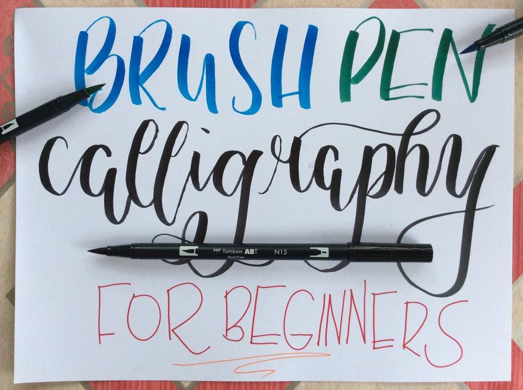 Brush Pen Calligraphy for Beginners! | Pokémon Amino