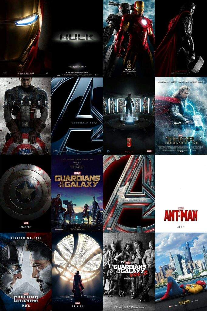 16 MCU Teaser Posters | Comics Amino