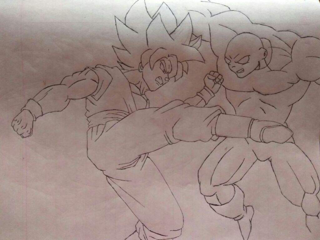 Goku vs Jiren art | Dragon Ball Elites Amino