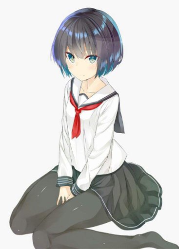 Uncut anime short hair