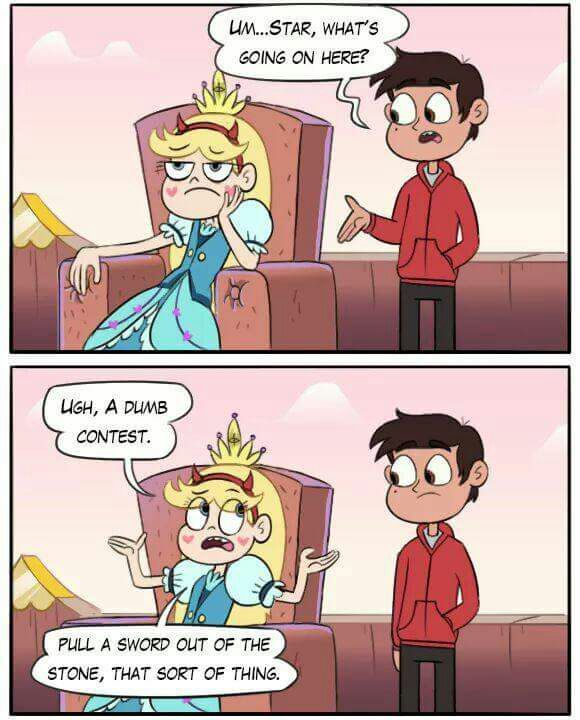 Sword in the stone, fanfic Starco comic ♥ | SVTFOE Amino