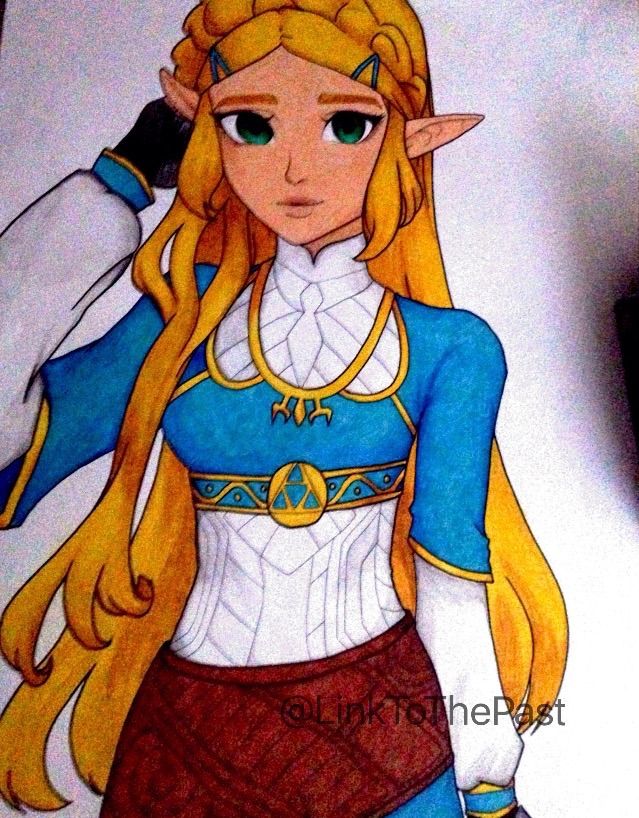 Princess Zelda Drawing Zelda Breath Of The Wild Amino Amino