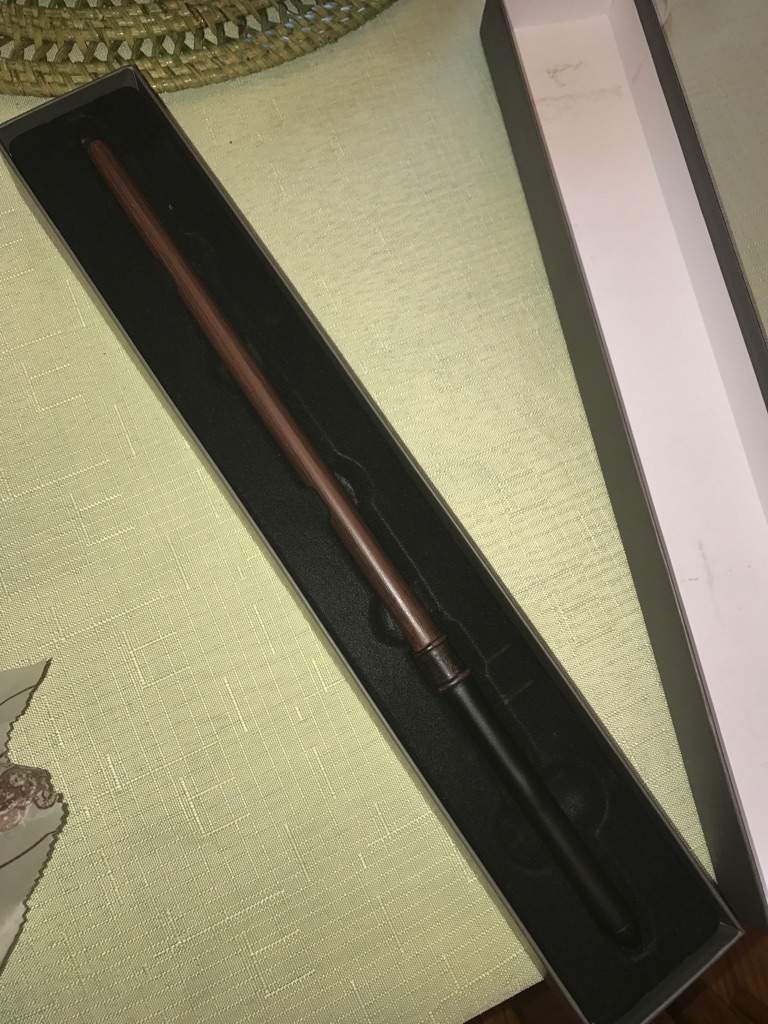my cousin got me dracos wand.... Harry Potter Amino