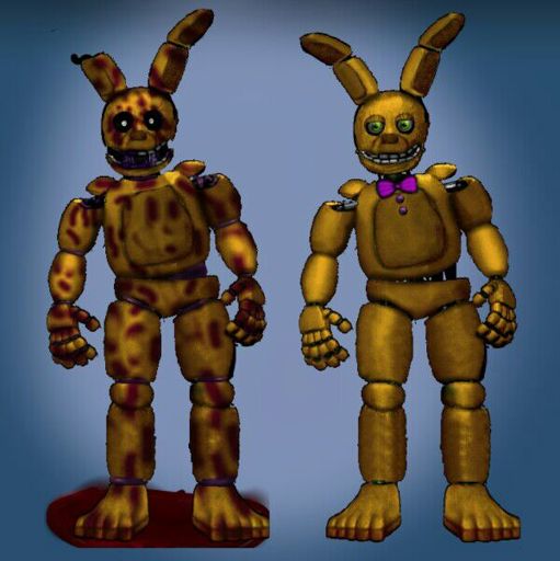 Fixed springtrap v.2 and springtrapped purple guy | Five Nights At ...