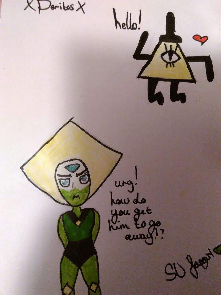 Peridot x bill cipher Steven Universe Amino