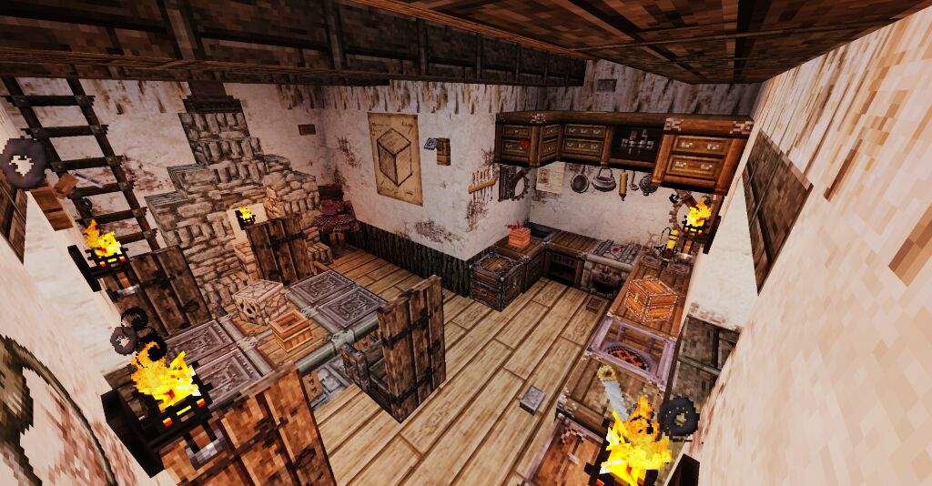 medieval kitchen design minecraft