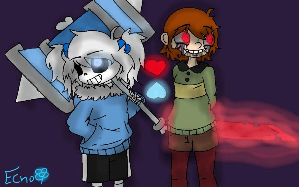 Speedpaint (Echo & Chara)+picture | Undertale Amino