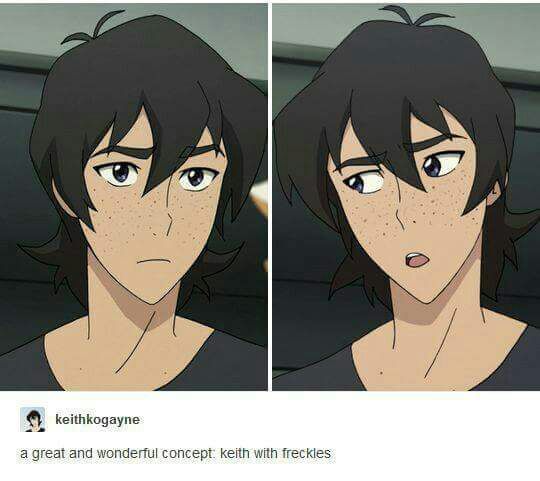 Keith with Freckles = My religion | Voltron Amino