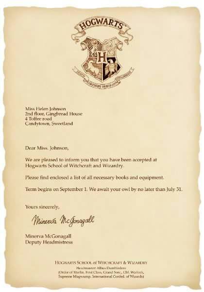 Mapa del merodeador y carta de Hogwarts  •Harry Potter 