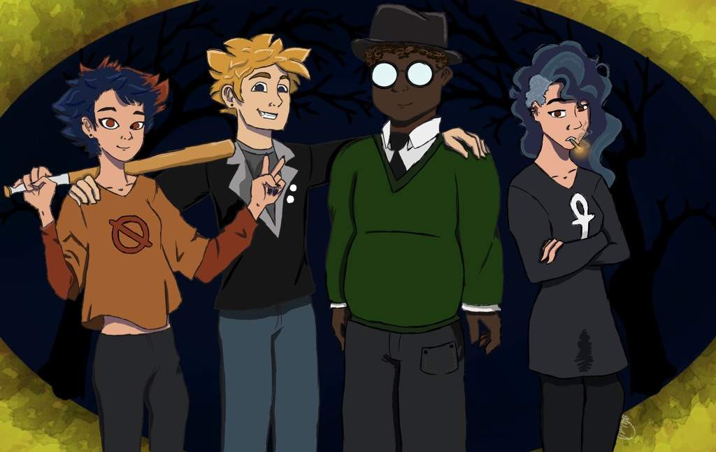 humanized night in the woods characters