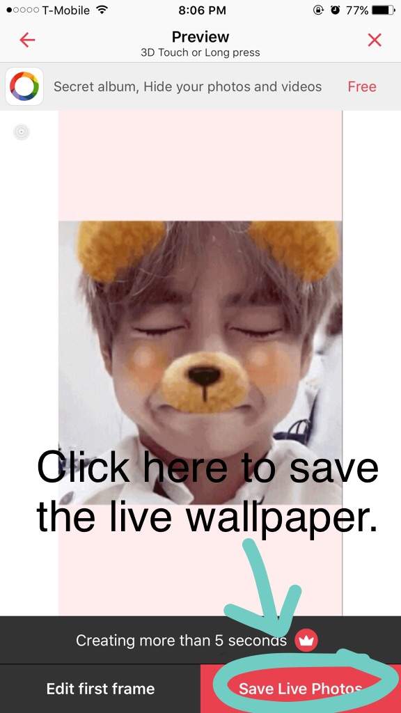 How To Make a BTS Live Wallpaper- iPhone | ARMY's Amino