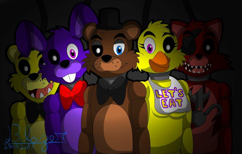 F Naf 1 Animatronics Stage