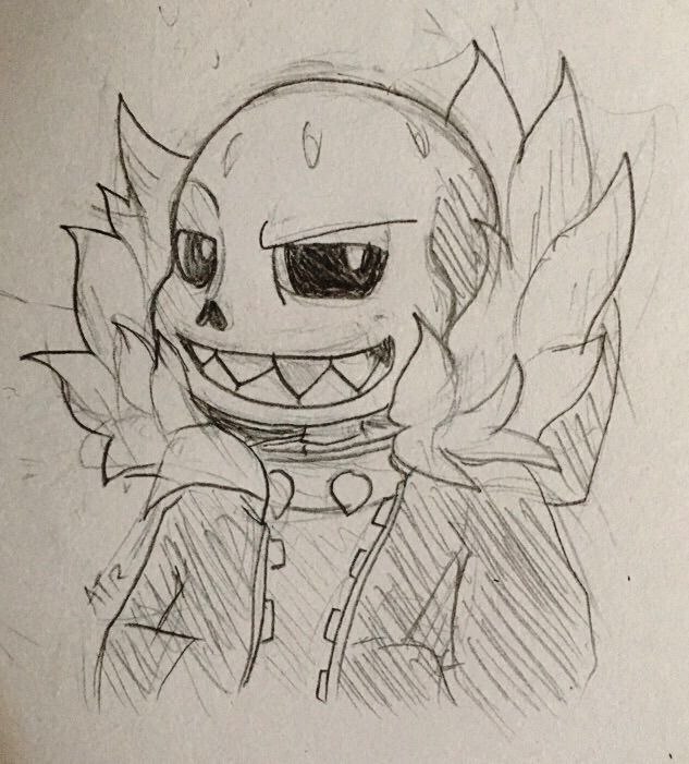 Underfell Sans Sketch | Undertale Amino