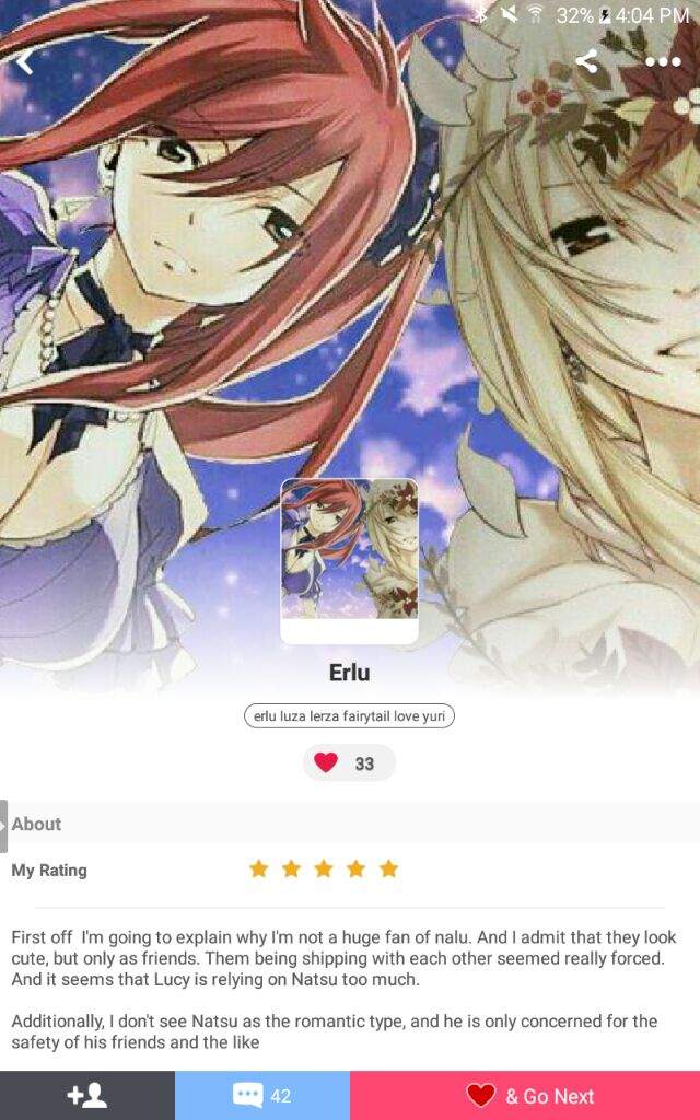 Erlu Ship Erza X Lucy Fairy Tail Amino