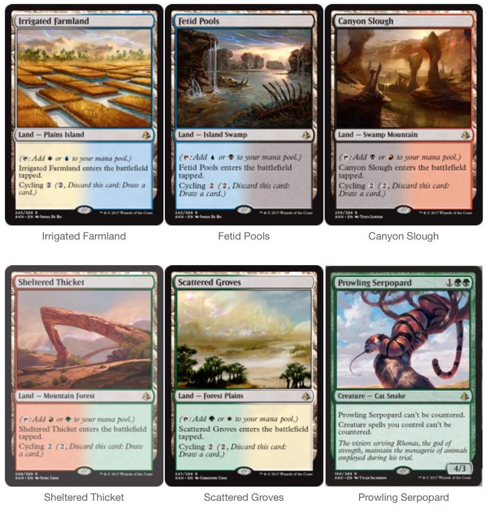 Amonkhet Spoilers Mtg Amino with The Most Brilliant  cycling lands for Household
