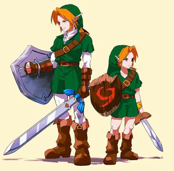 Ocarina Of Time Young And Adult Link Zelda Amino