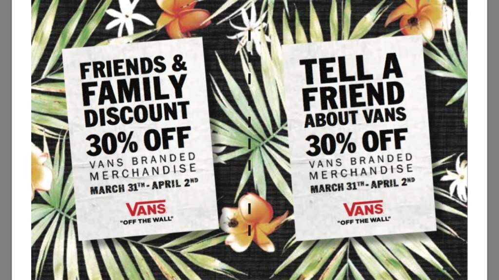 vans friends and family discount